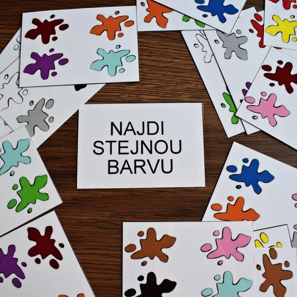 Najdi stejný obrázek - BARVY