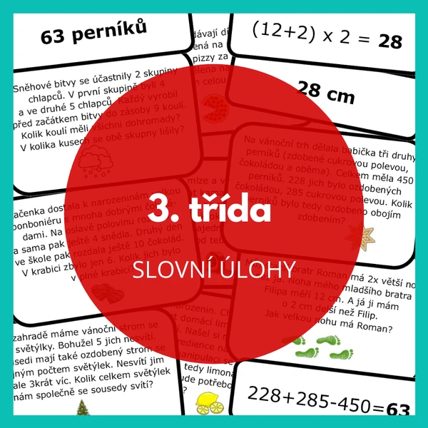 slovní úlohy - 3. třída