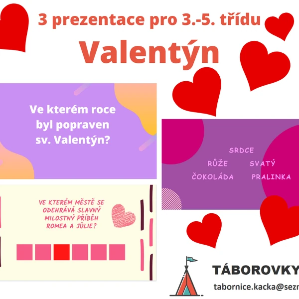 Valentýnská prezentace pro 3.-5. třídu
