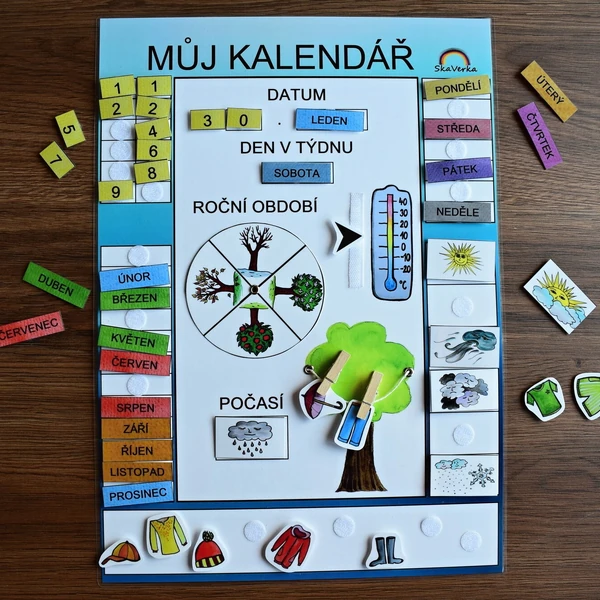 KALENDÁŘ - modrý