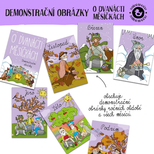 Demonstrační obrázky - O DVANÁCTI MĚSÍČKÁCH