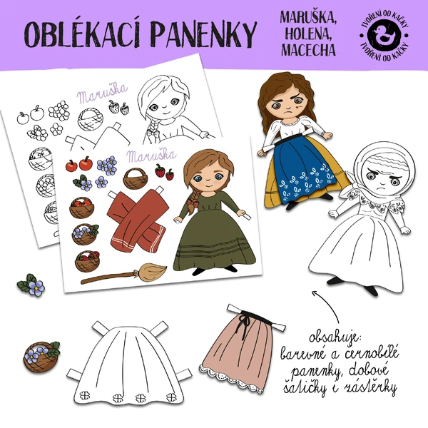 Oblékací panenky O DVANÁCTI MĚSÍČKÁCH
