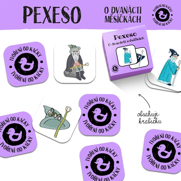 Pexeso O DVANÁCTI MĚSÍČKÁCH