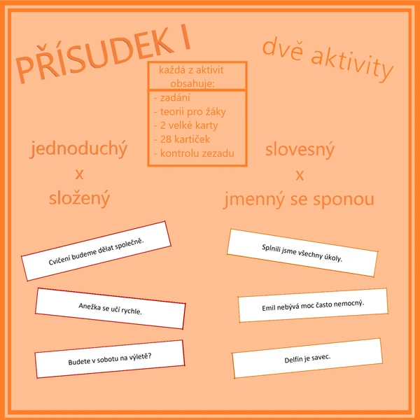 Přísudek I - druhy (dvě aktivity) 