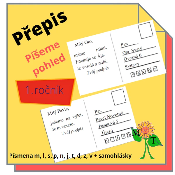 Píšeme pohled - přepis