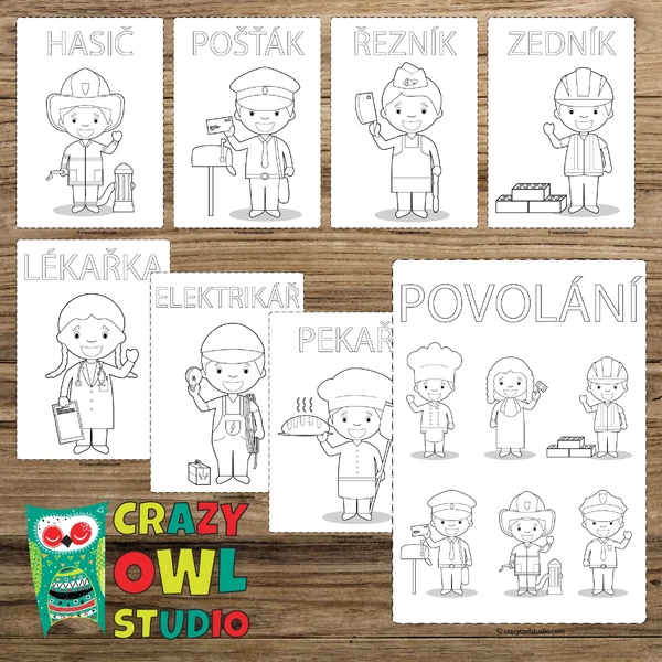 Vymalovánky POVOLÁNÍ