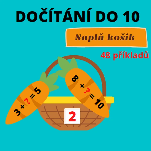 Naplň košík - dočítání do 10