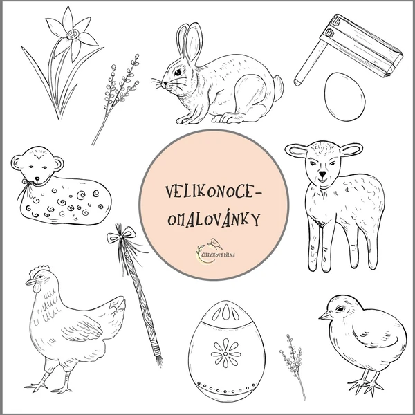 VELIKONOCE- OMALOVÁNKY