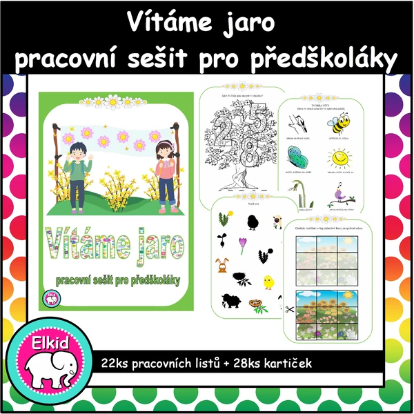 Vítáme jaro - pracovní sešit pro předškoláky