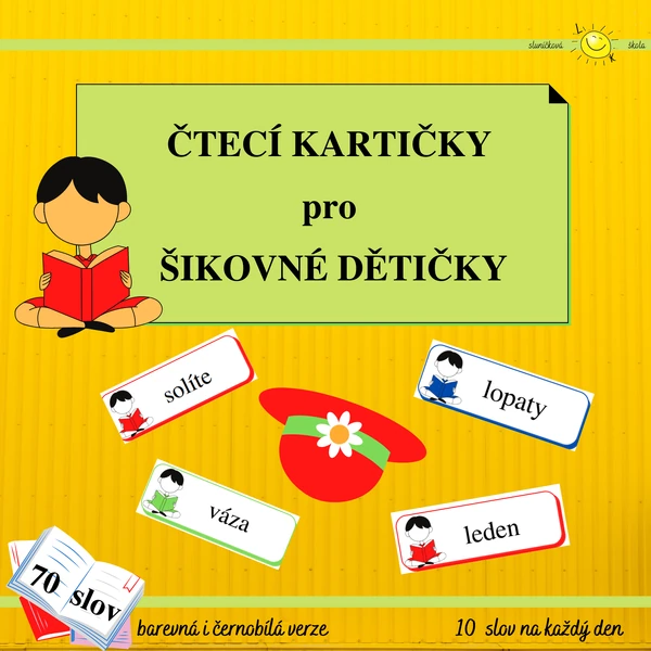 ČTECÍ KARTIČKY PRO ŠIKOVNÉ DĚTIČKY