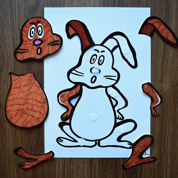 Puzzle zajíc