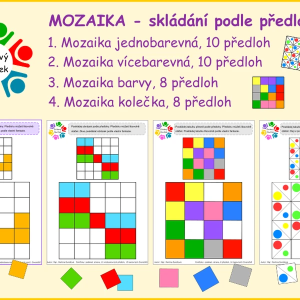 Mozaika - skládání podle předlohy