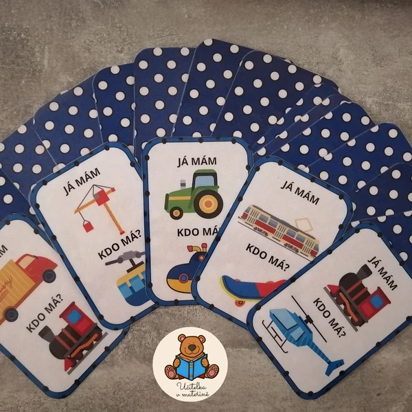 Hra - Já mám, kdo má? - dopravní prostředky