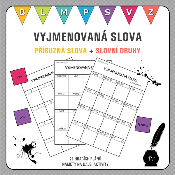 Vyjmenovaná slova - příbuzná slova