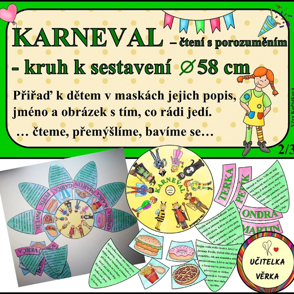 KARNEVAL - kruh - čtení s porozuměním