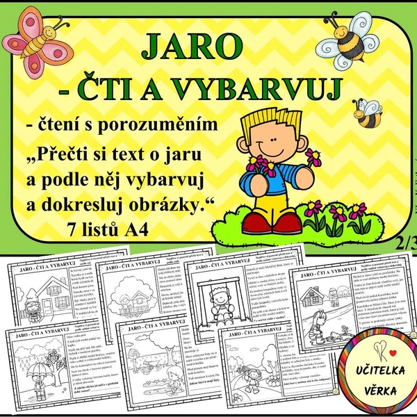 JARO - ČTI A VYBARVUJ