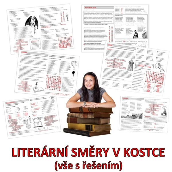 LITERÁRNÍ SMĚRY V KOSTCE (POEZIE, vše s řešením)