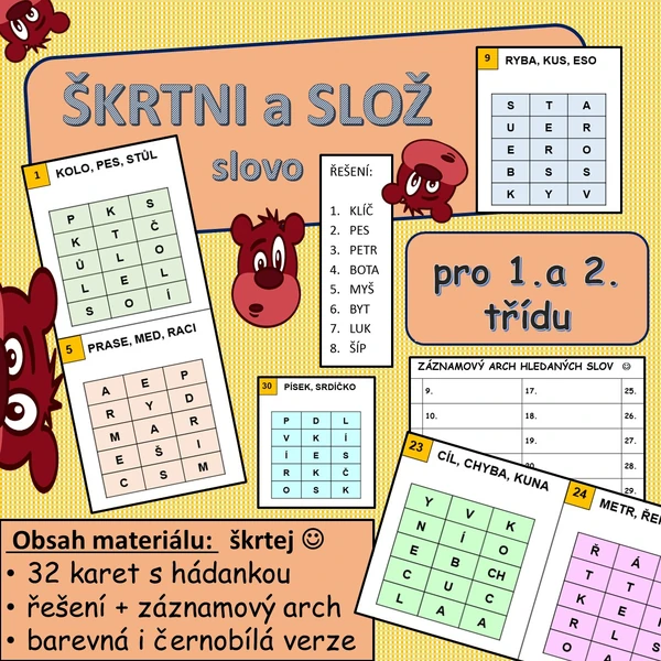 Škrtni a slož slovo