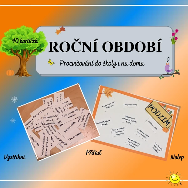 ROČNÍ OBDOBÍ - procvičování do školy i na doma