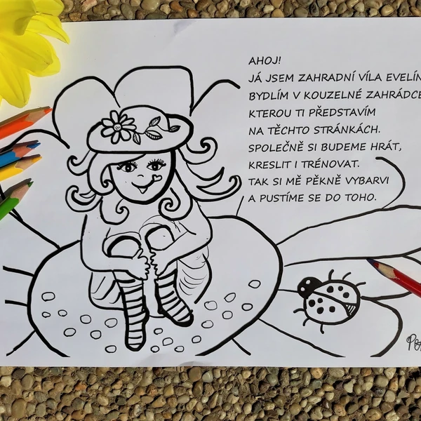 Pracovní listy zahradní víly Evelínky