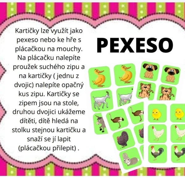PEXESO -DOMÁCÍ ZVÍŘÁTKA