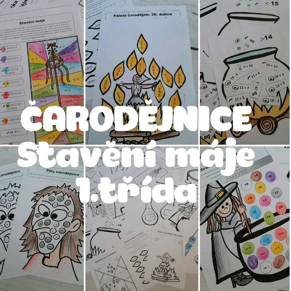 Čarodějnice, stavění máje 1. třída