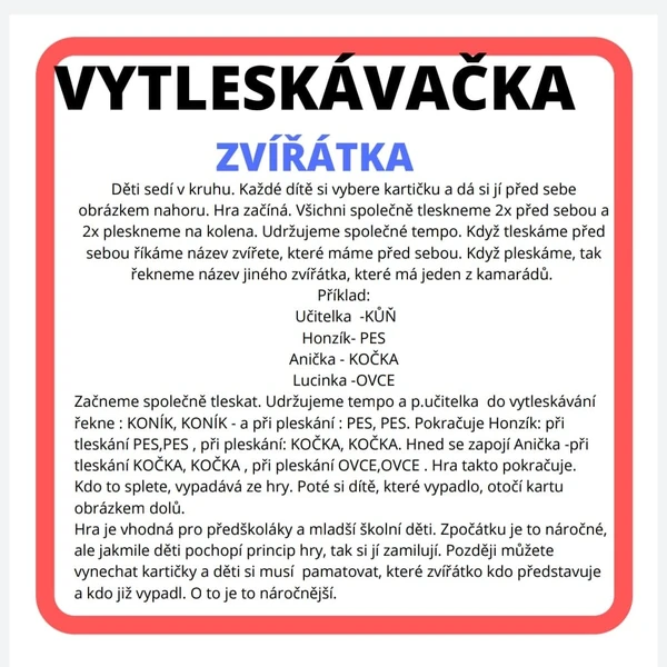 VYTLESKÁVAČKA-ZVÍŘÁTA