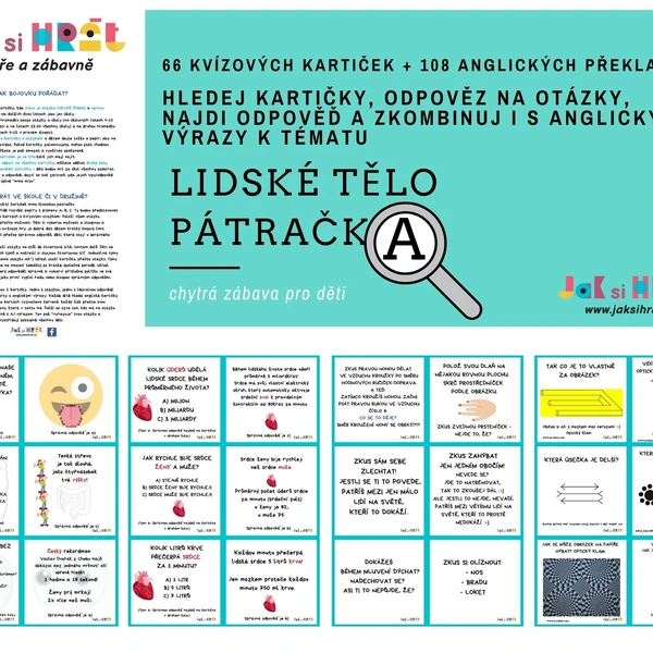 PÁTRAČKA - LIDSKÉ TĚLO - ZAJÍMAVOSTI