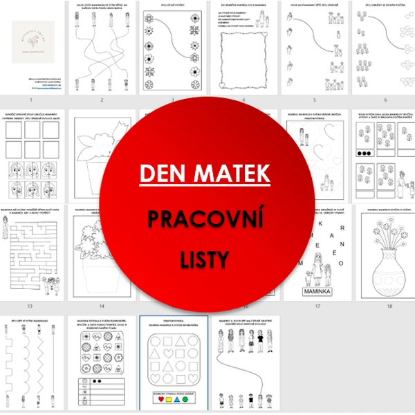 DEN MATEK - pracovní listy pro MŠ