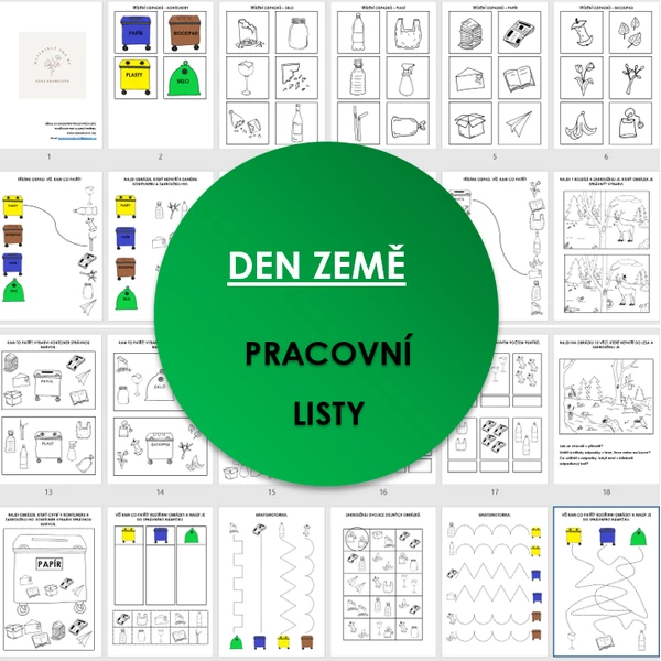 DEN ZEMĚ - pracovní listy pro MŠ