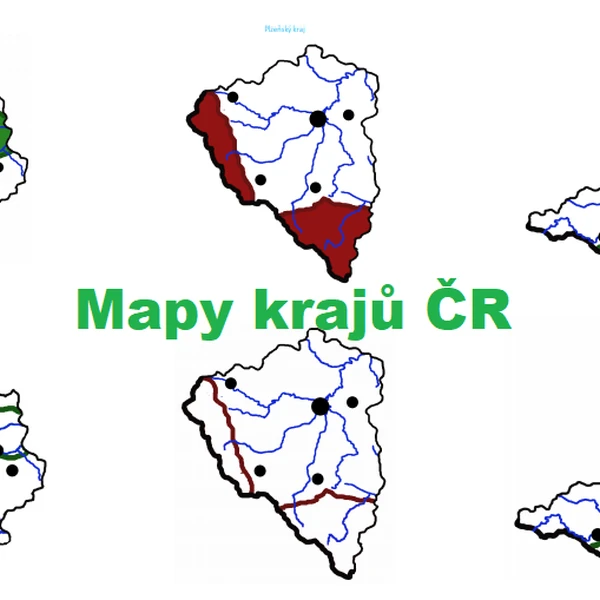 Slepé mapy krajů ČR