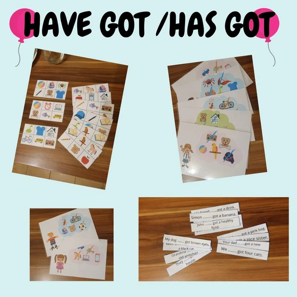 Have got / has got - Sada materiálů na procvičování