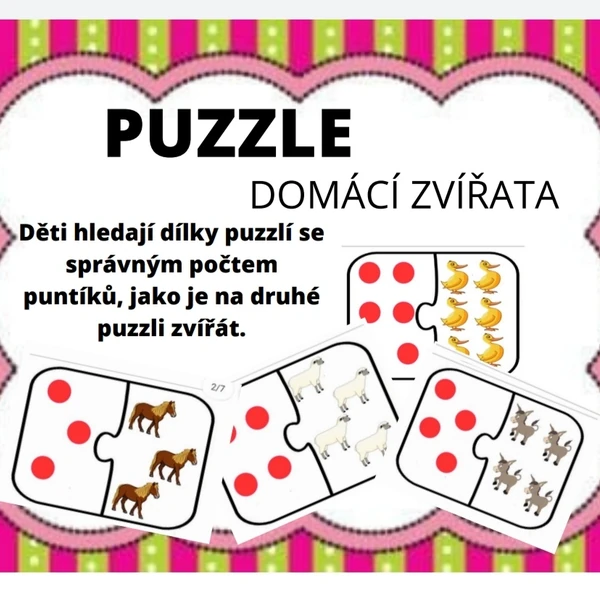 Puzzle domácí zvířata