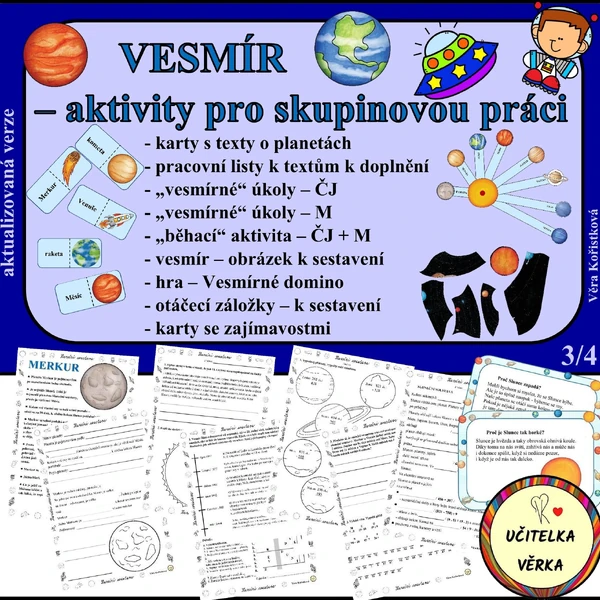 VESMÍR - aktivity pro skupinovou práci