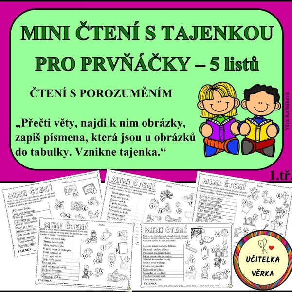 MINI ČTENÍ S TAJENKOU PRO PRVŇÁČKY