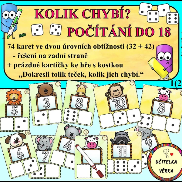KOLIK CHYBÍ? - POČÍTÁNÍ DO 18