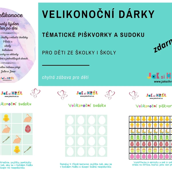 Velikonoční piškvorky a sudoku