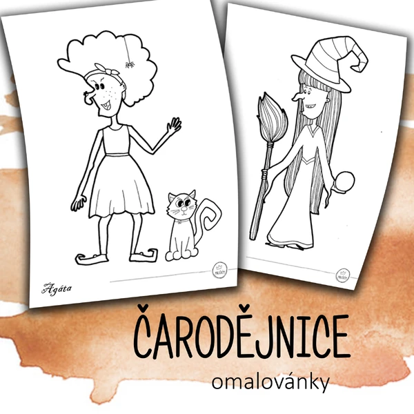 ČARODĚJNICE - omalovánky