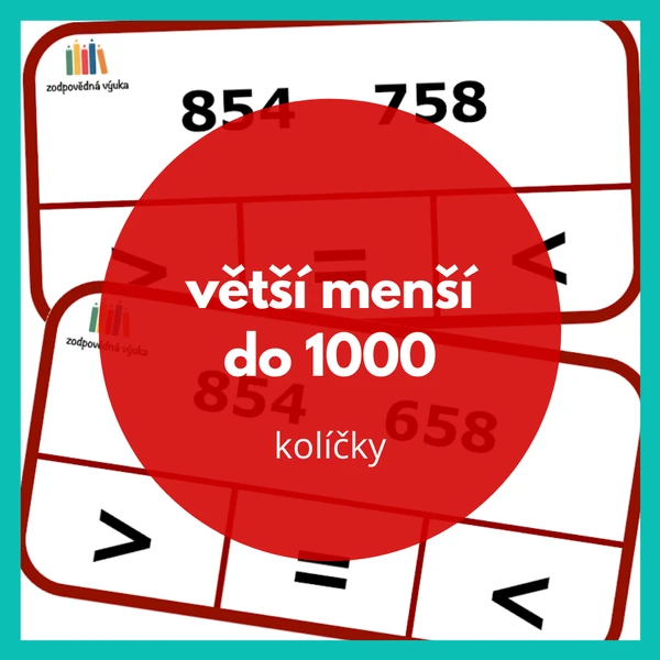 větší, menší do 1000