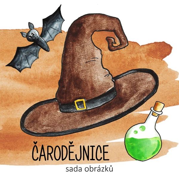ČARODĚJNICE - sada obrázků