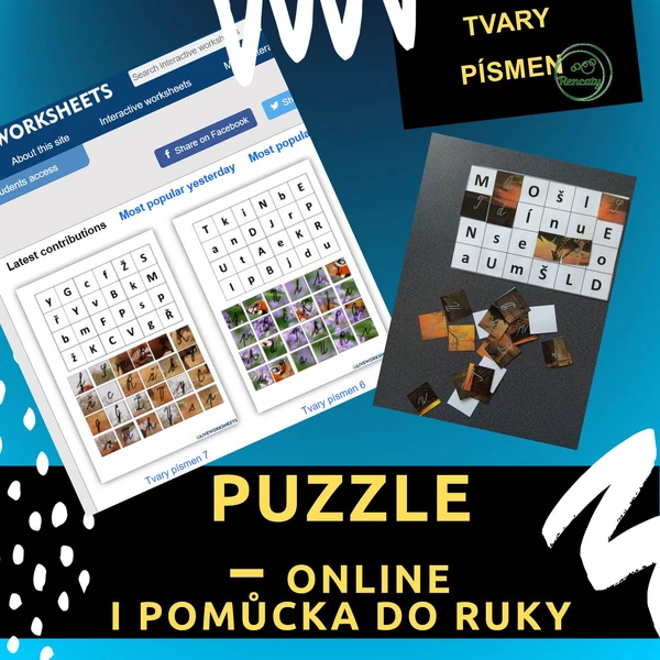 Puzzle -tvary písmen