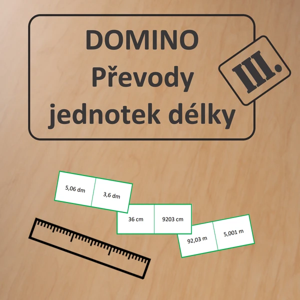 Domino - převody jednotek délky III.