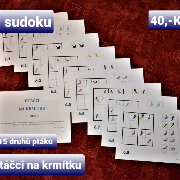 Ptáčci na krmítku - sudoku