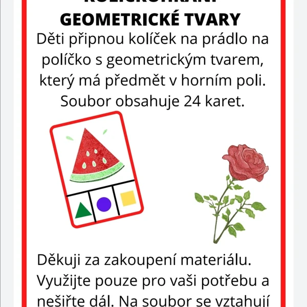 KOLÍČKOHRANÍ -GEOM.TVARY