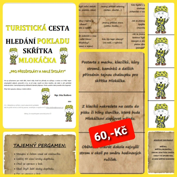 Turistická cesta hledání pokladu skřítka Mlokáčka