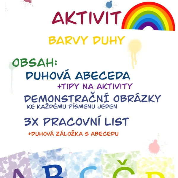 Nápadník aktivit- barvy duhy 
