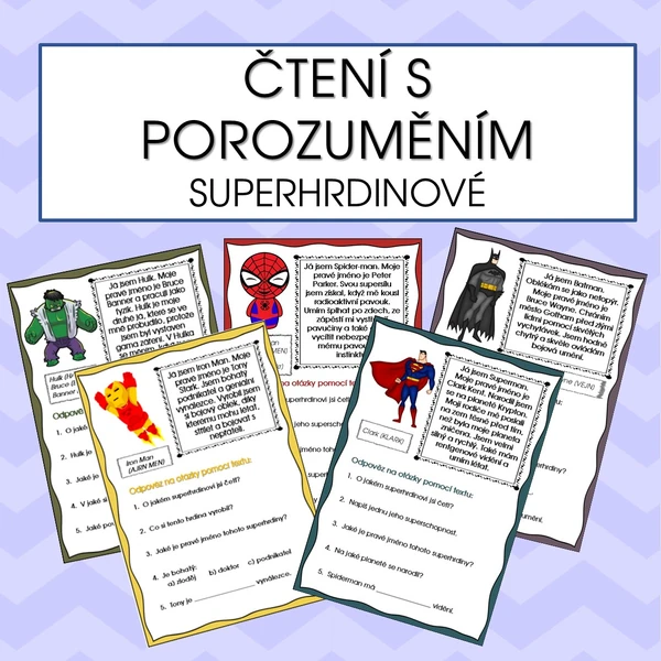 SUPERHRDINOVÉ - Čtení s porozuměním