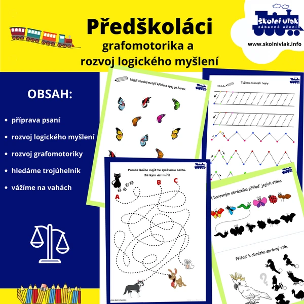 GRAFOMOTORIKA - příprava na školu