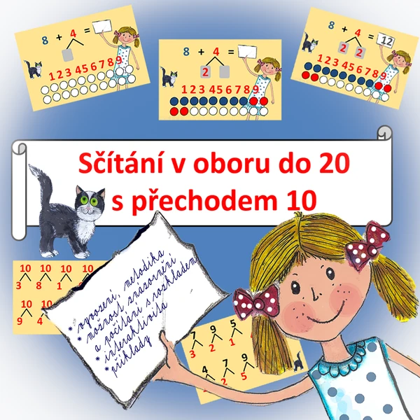 Sčítání v oboru do 20 s přechodem 10 - metodický materiál 