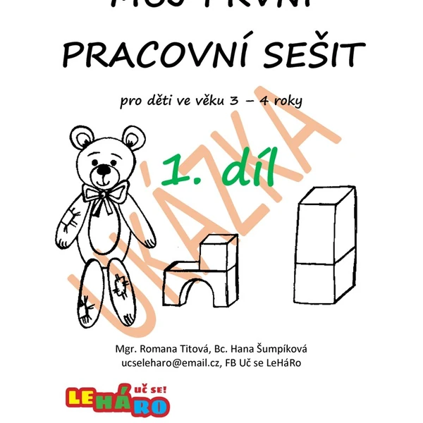 Můj první pracovní sešit pro děti 3 - 4 roky